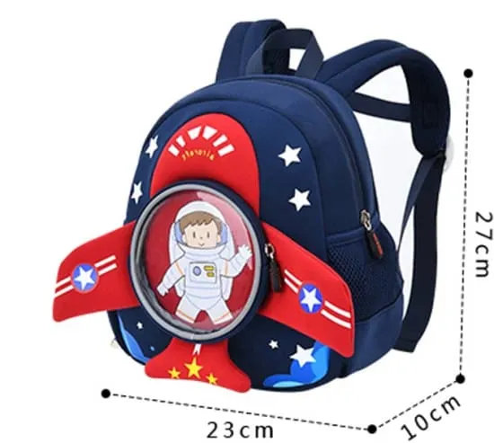 3D Plane Shape Backpack for Kindergarten kids