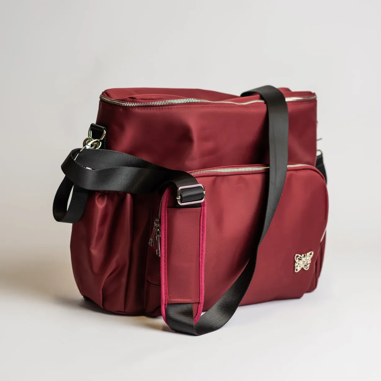 4-in-1 Nappy Backpack | Cranberry