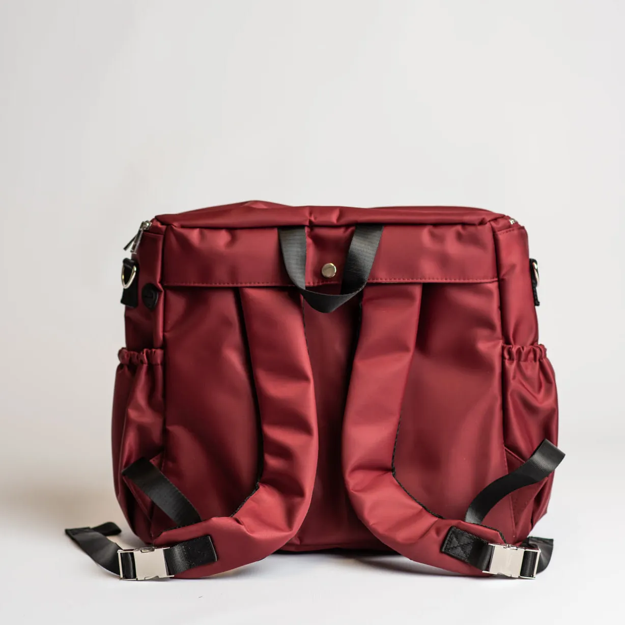 4-in-1 Nappy Backpack | Cranberry