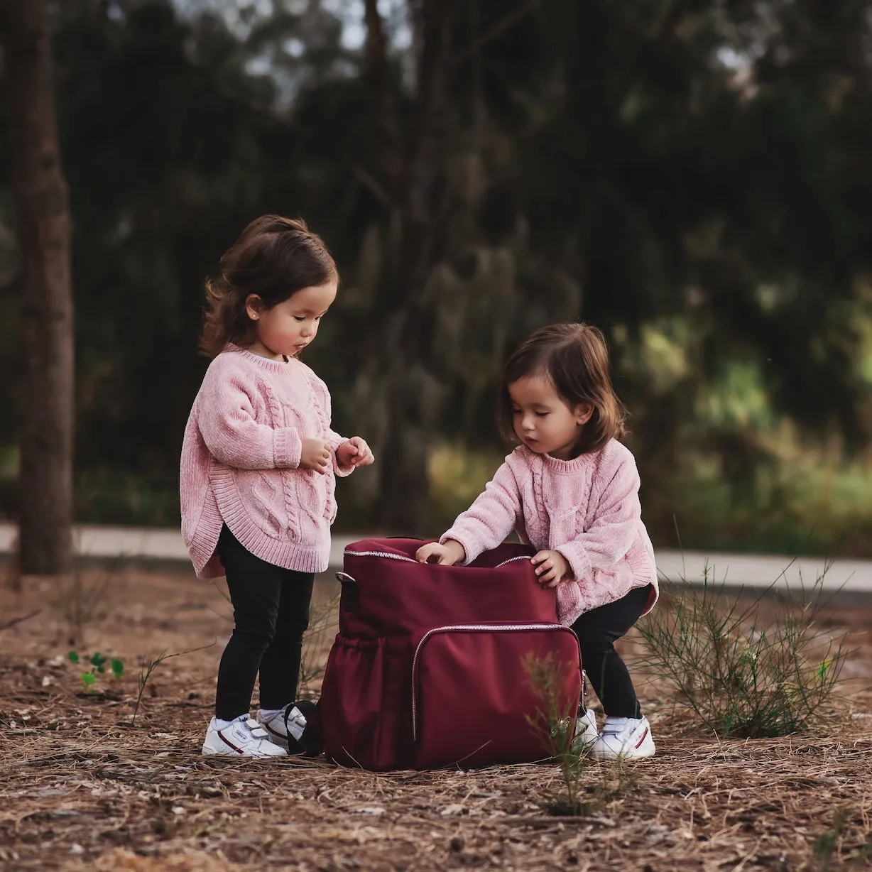 4-in-1 Nappy Backpack | Cranberry