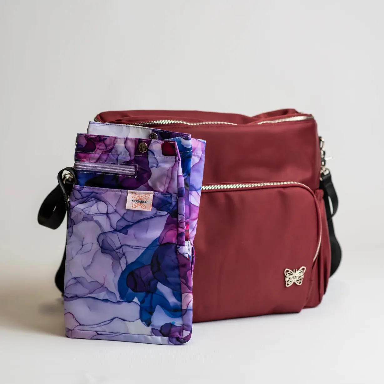 4-in-1 Nappy Backpack | Cranberry