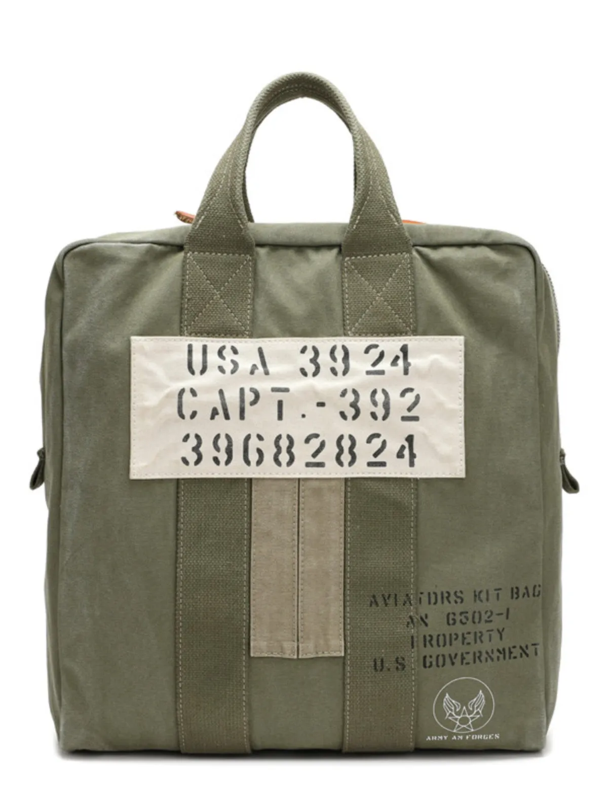 Army Green Canvas Mens Pilot Handbag Canvas WWII Bag Canvas Army Vertical Weekender Bag Travel Bag for Men