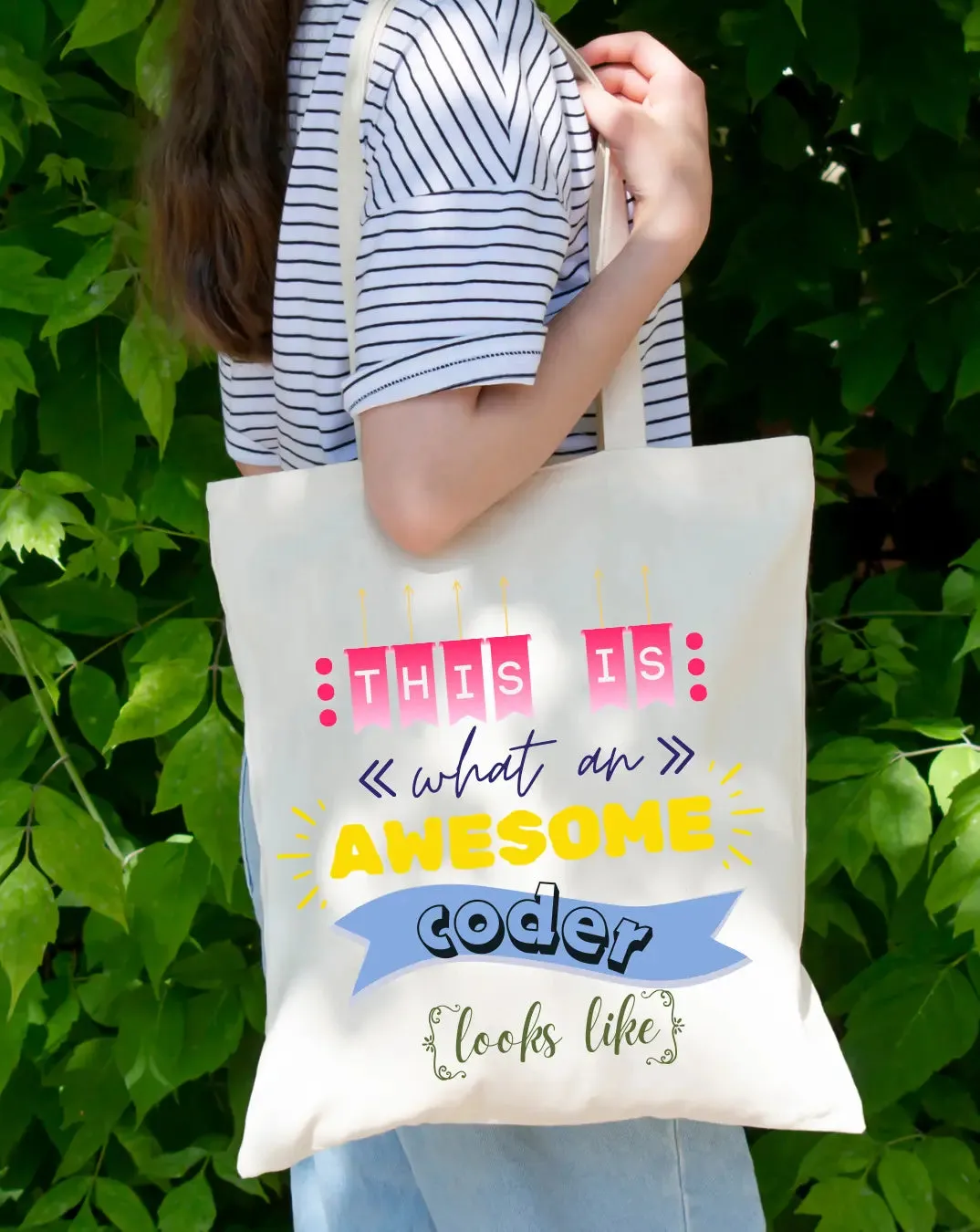 Awesome Coder -  Canvas Reusable Bags