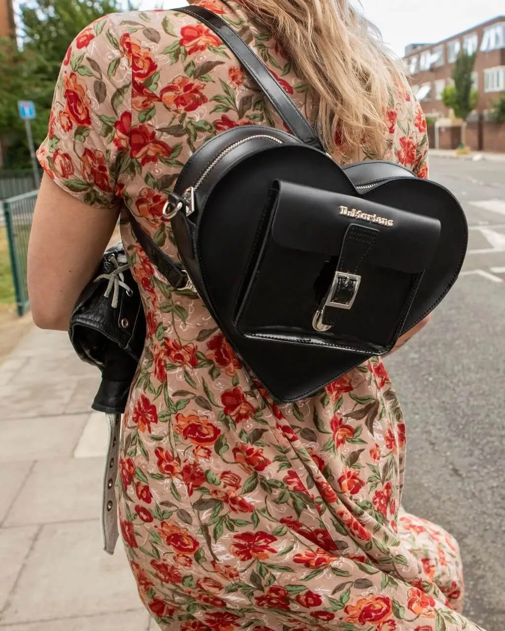 Backpack Dr. Martens Heart Shaped Leather, black