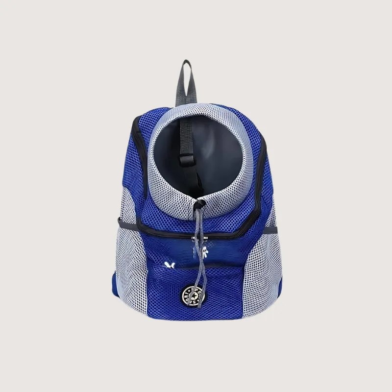 Breathable Mesh Pet Backpack with Lead Attachment