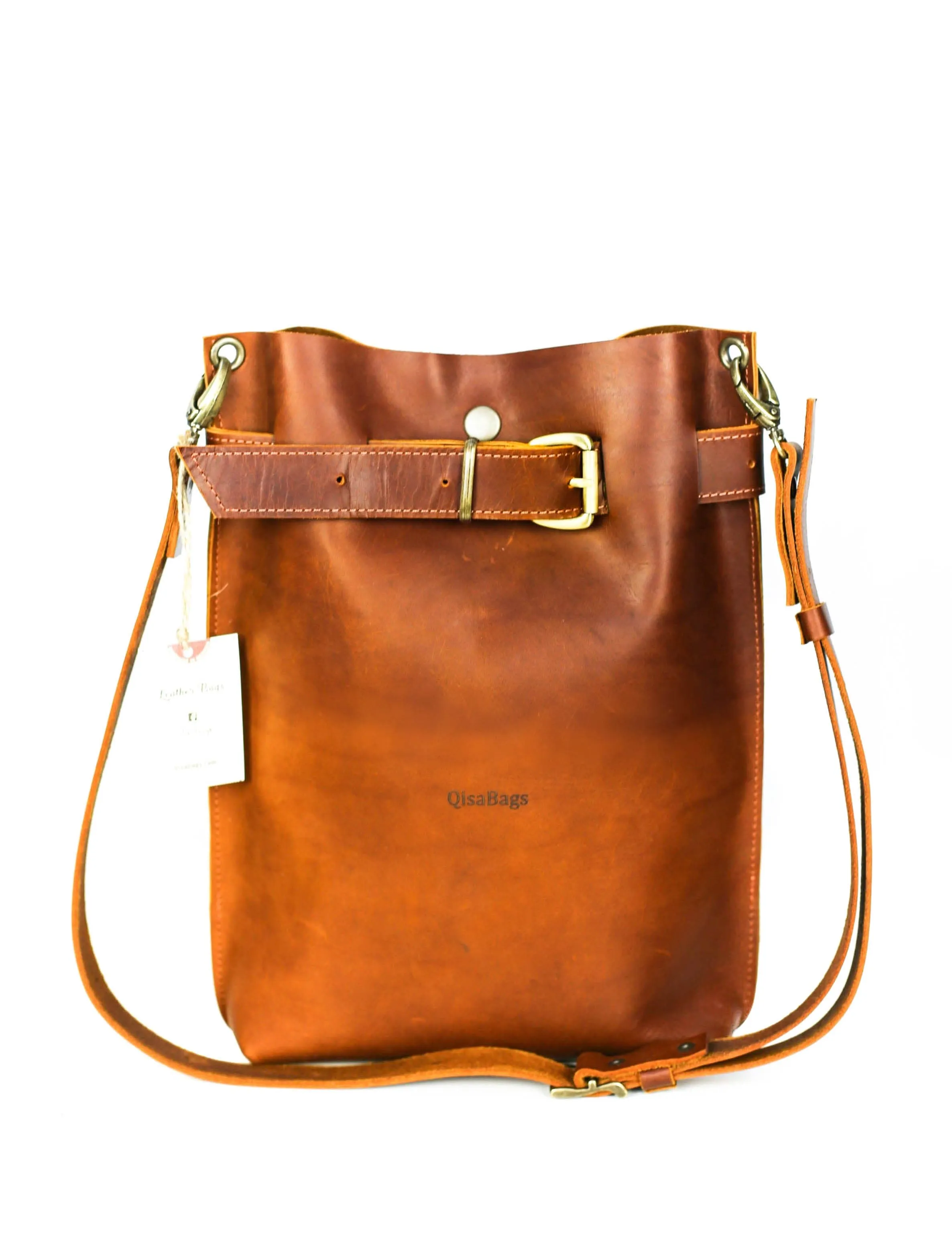 Brown Leather Backpack Purse - All Sizes