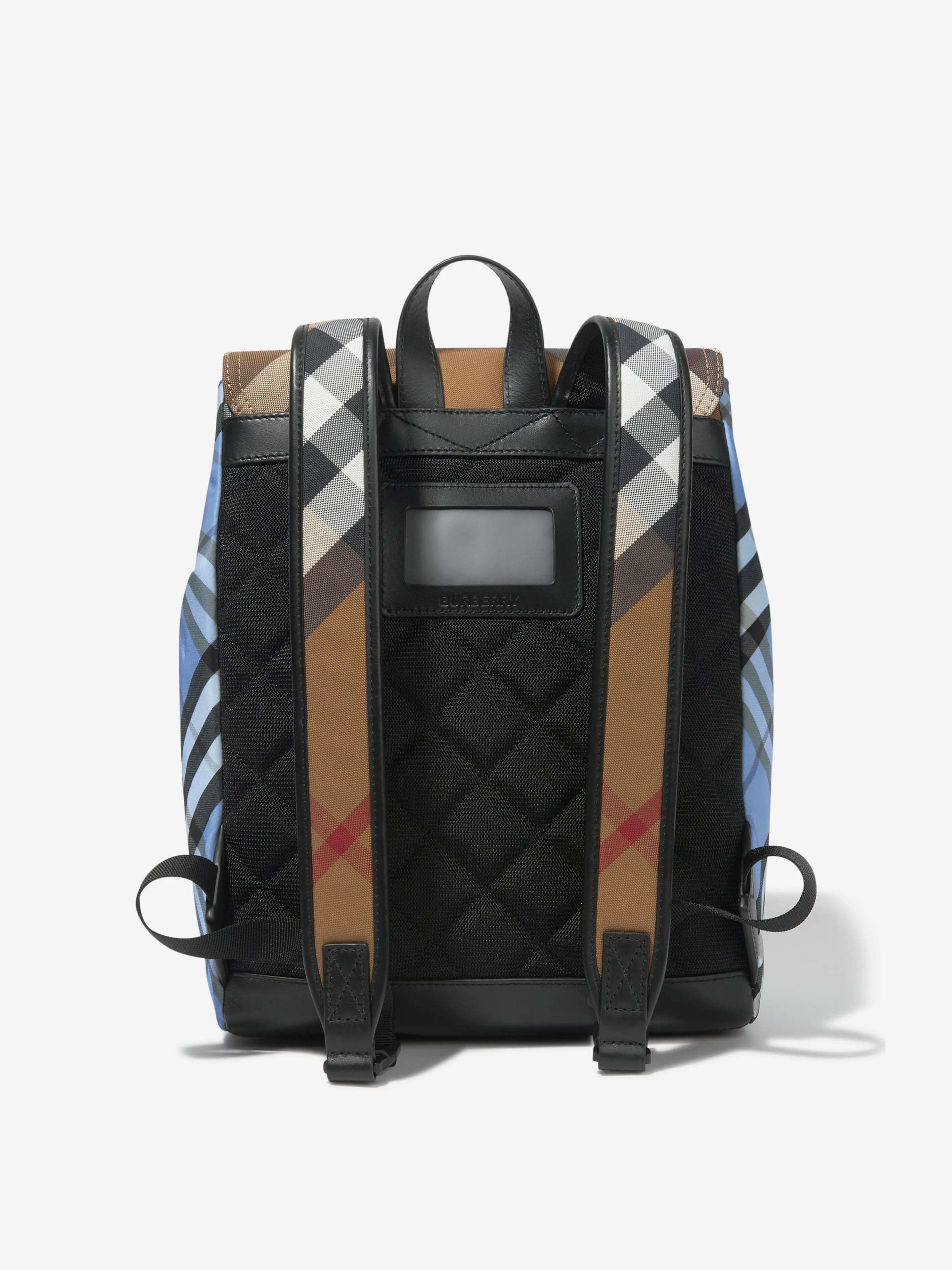 Burberry Kids Dewey Mixed Check Backpack (H:32cm)