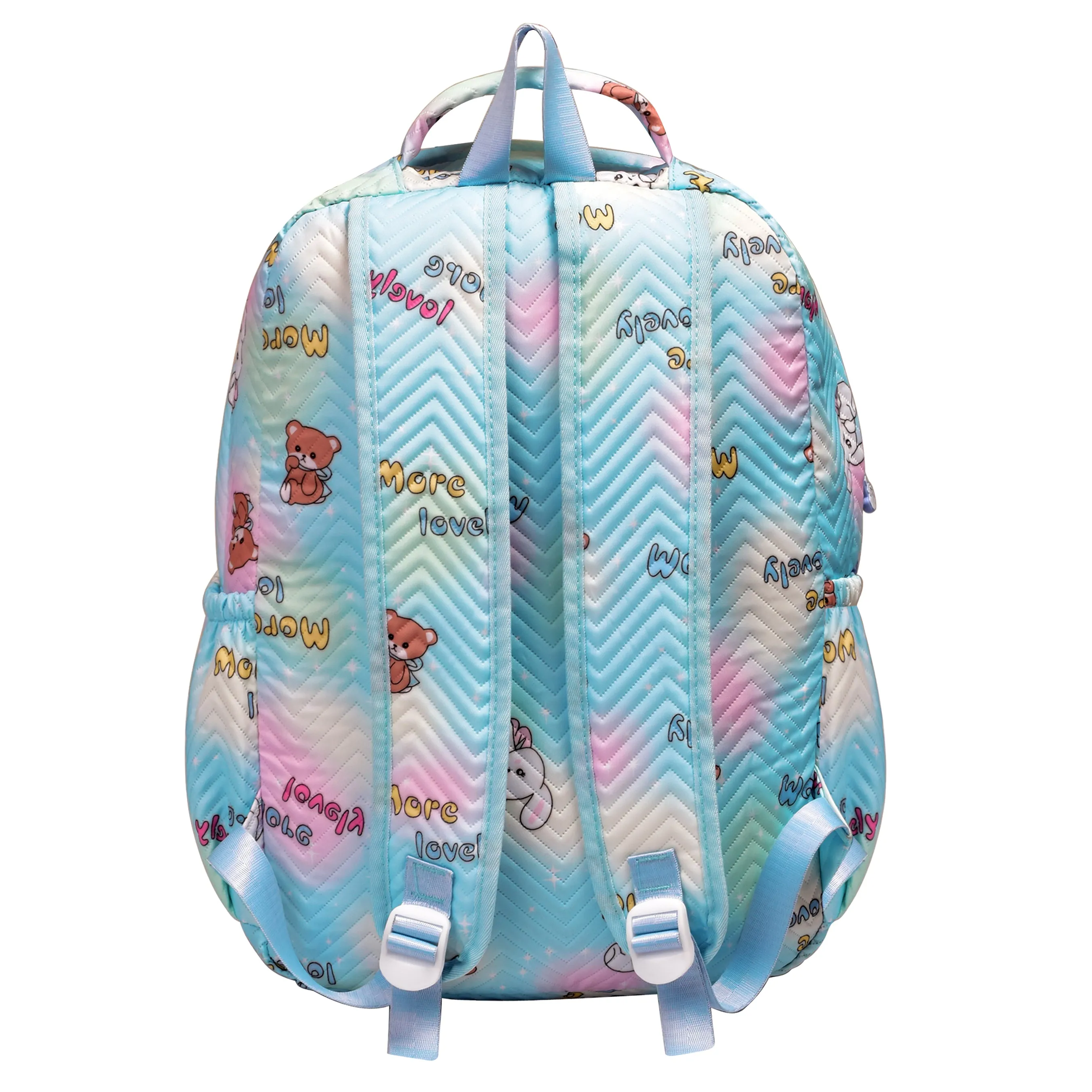 clouds love 15.6 Inch College Cute Bookbag Anti Theft Women Casual backpack for Teen School Girls laptop bag (Sky Blue)