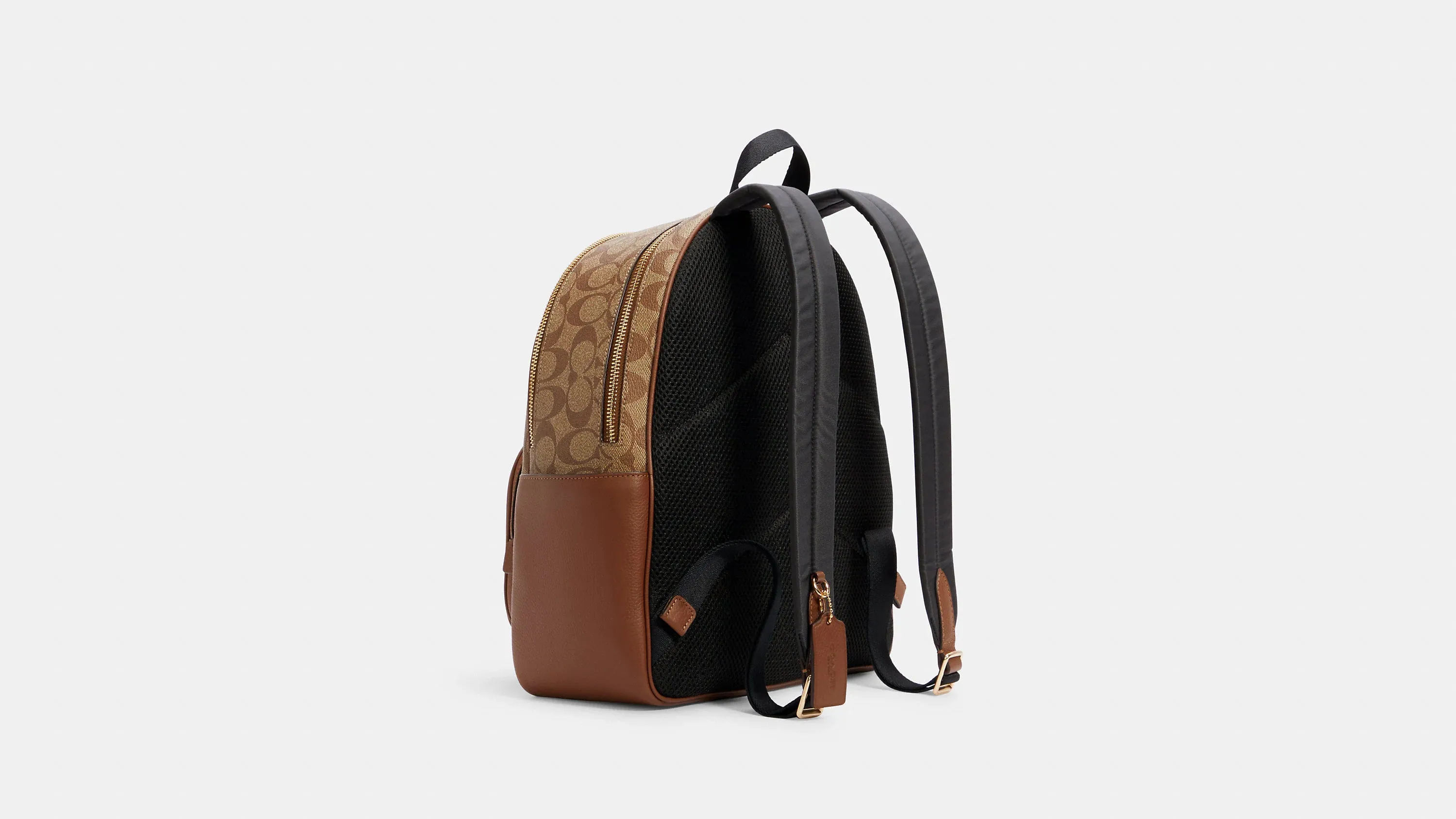 Coach Large Court Backpack In Signature Canvas