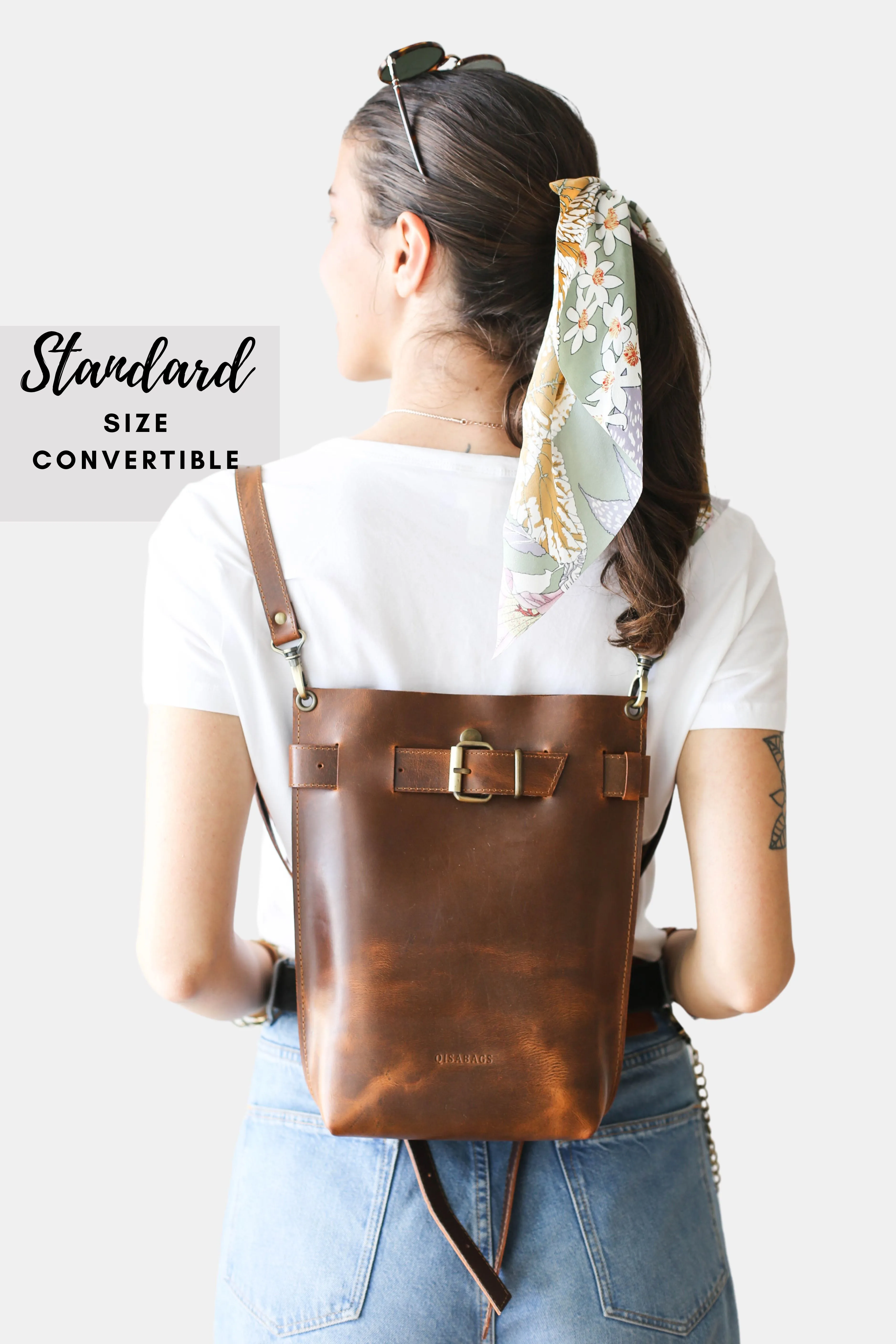 Coffee Brown Leather Bag