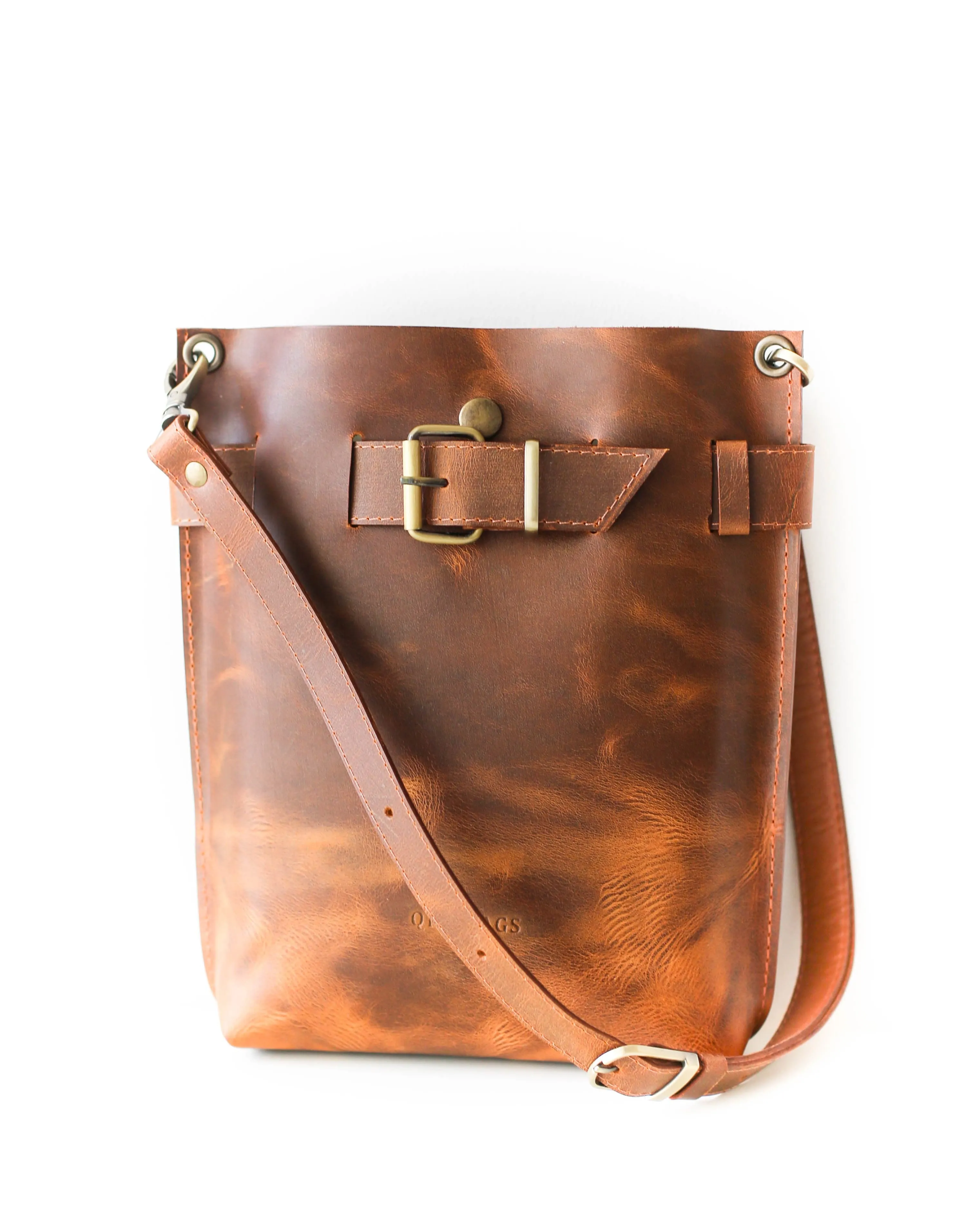 Coffee Brown Leather Bag