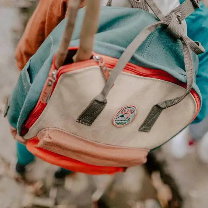 Colour Block School Backpack