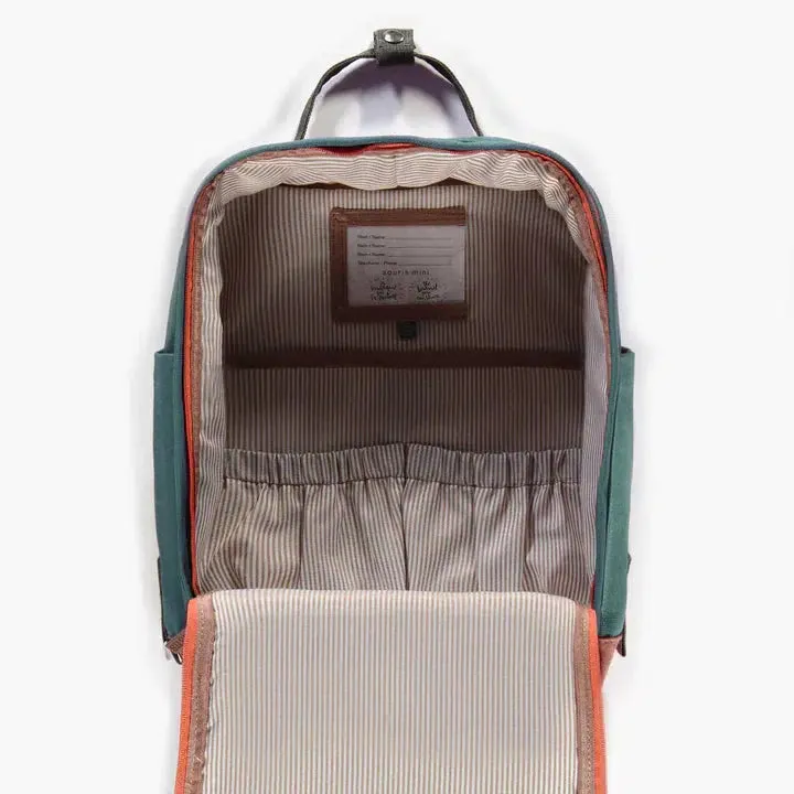 Colour Block School Backpack