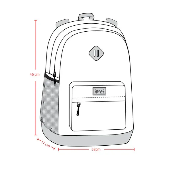 Deux Par Deux Kids Backpack - Marble