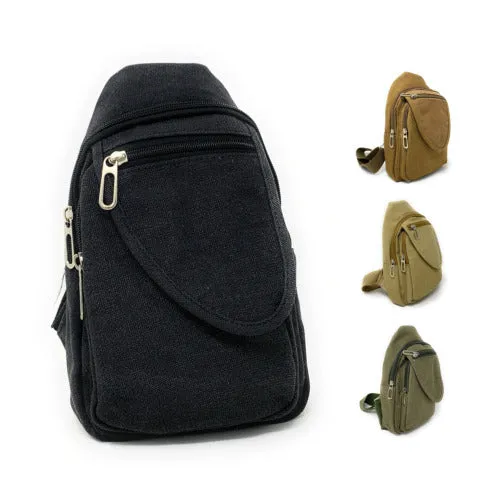 Empire Cove Canvas Cotton Crossbody Sling Bag Backpack Chest Shoulder Bag