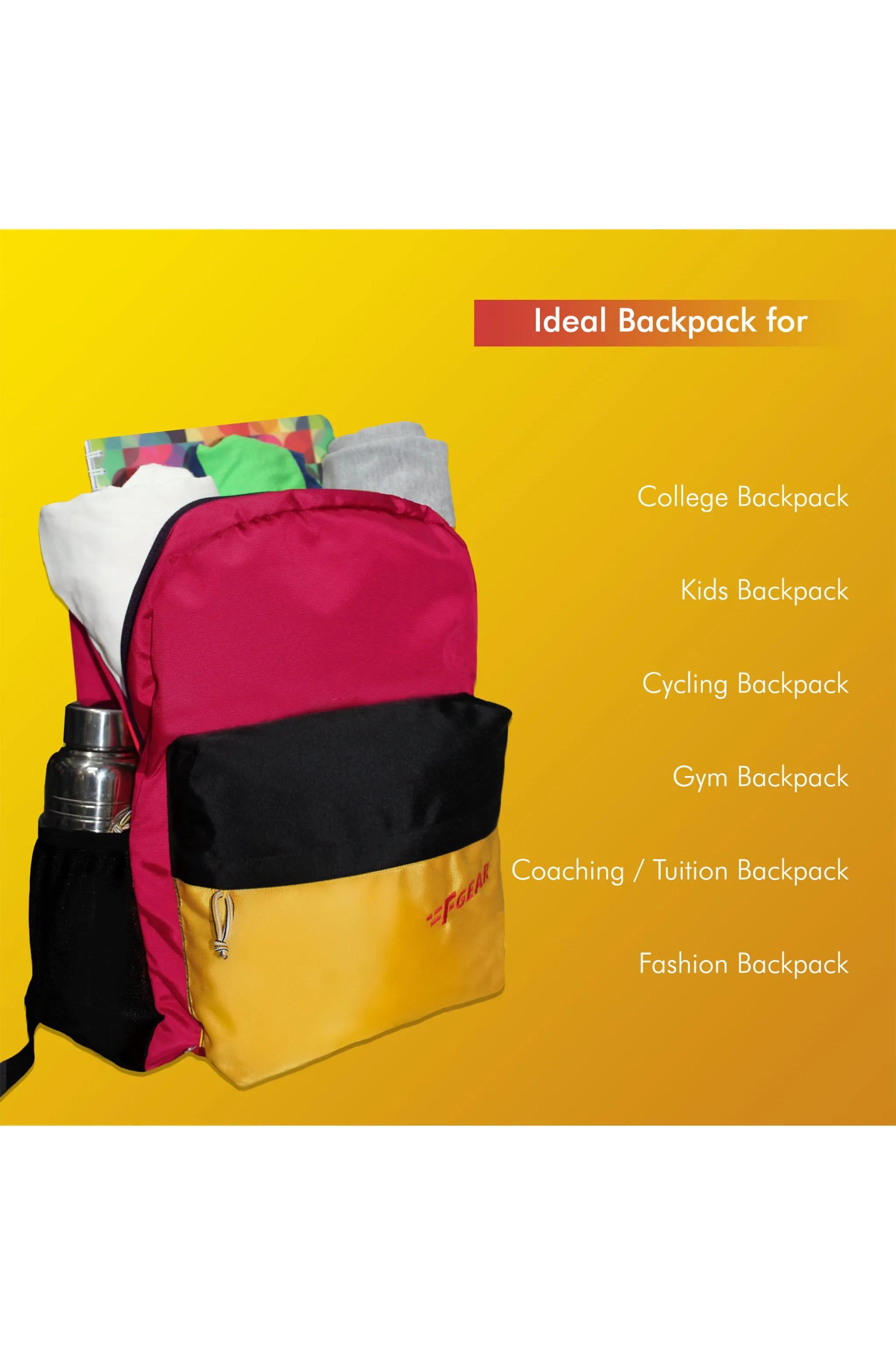 Emprise 23L Guc Red Yellow Black Backpack