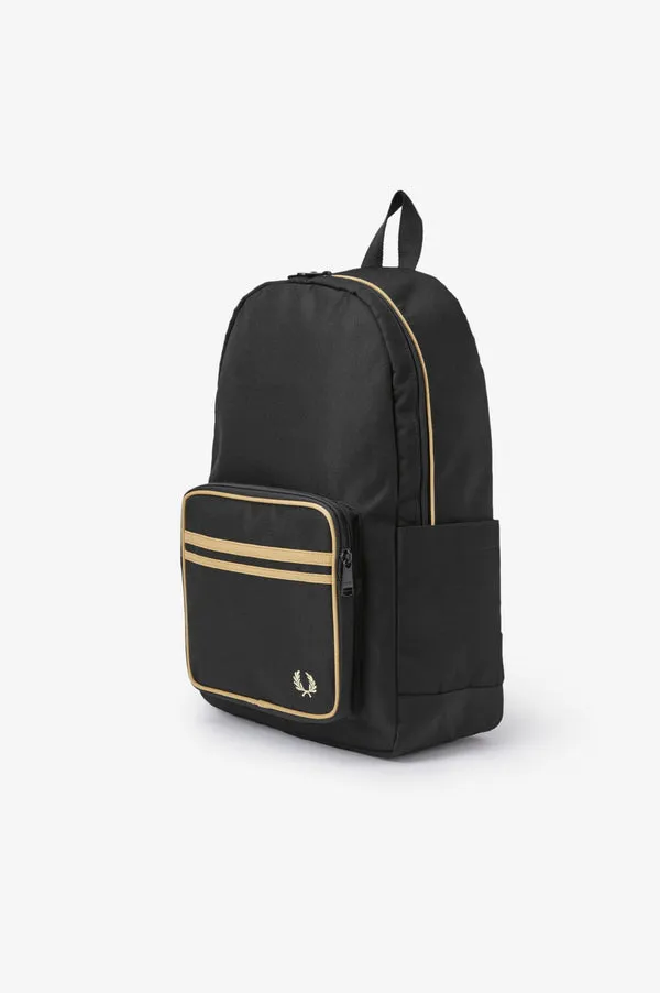 Fred Perry Twin Tipped Backpack Black / Champange