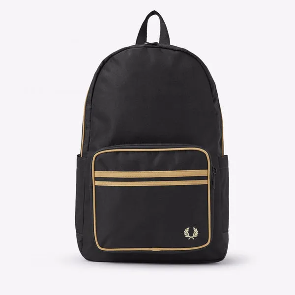 Fred Perry Twin Tipped Backpack Black / Champange