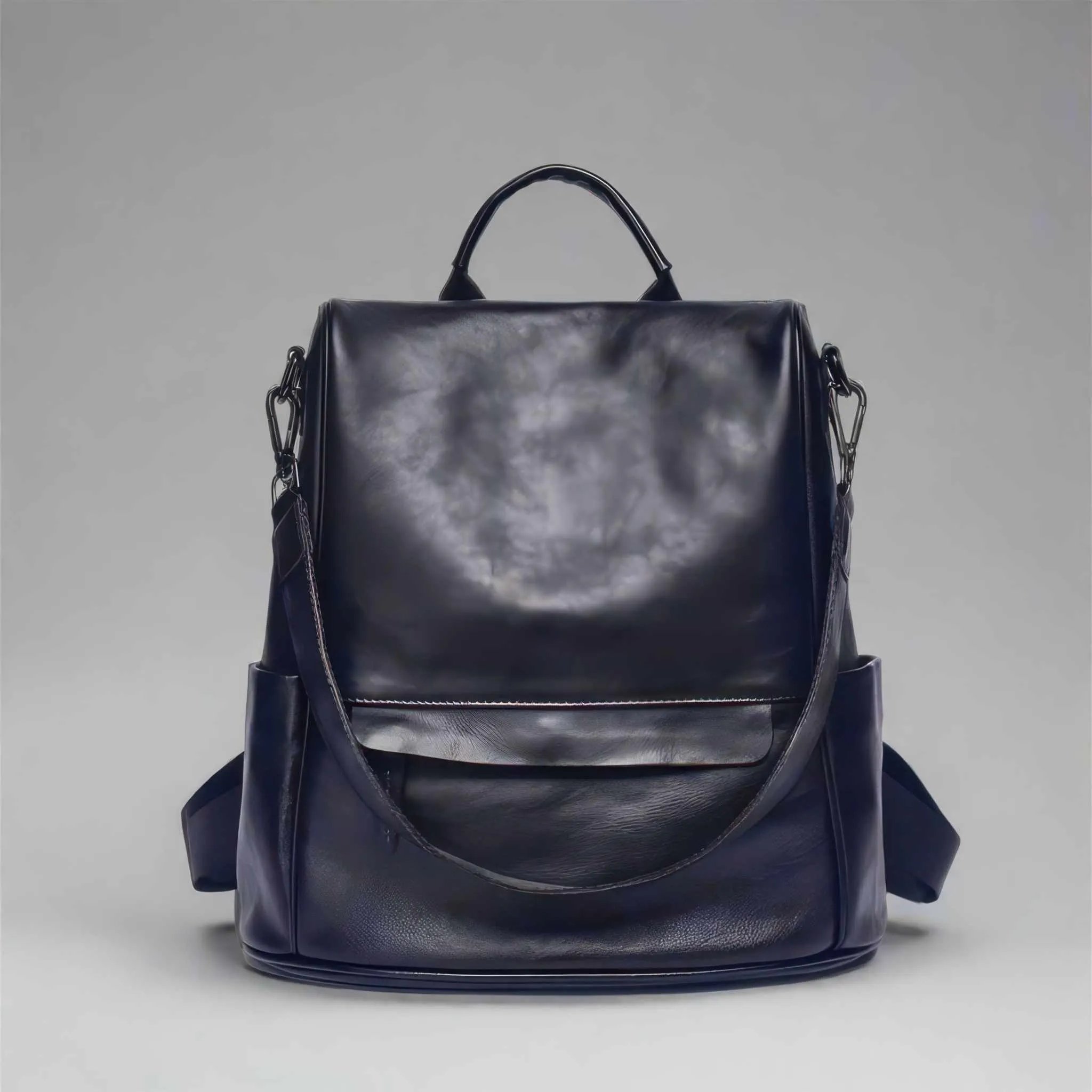 Glow Chic's Genuine Leather Anti-Theft Backpack