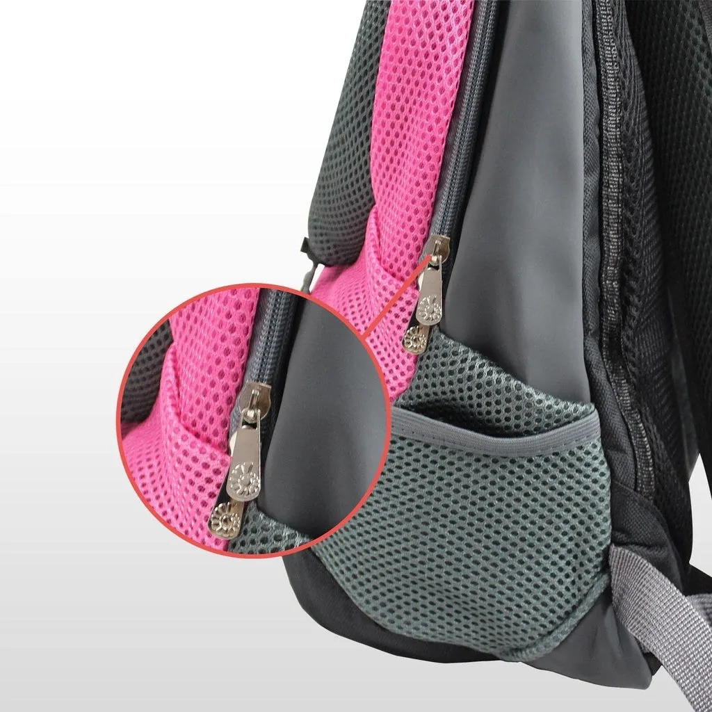 Hands-Free Front Pet Carrier Backpack, L Size, Pink - FLOOFI