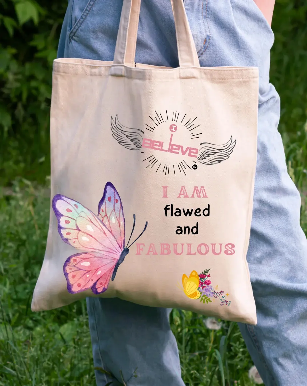 I Believe in Fabulous  Daily Thaila -  Canvas Reusable Bags