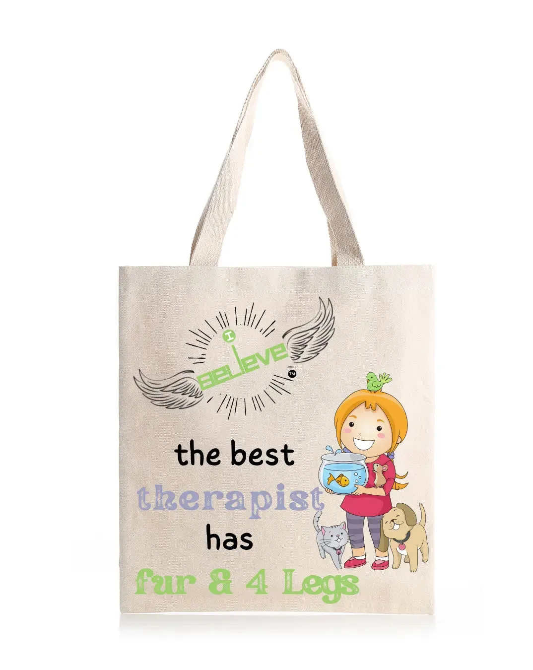 I Believe in Furry Daily Thaila -  Canvas Reusable Bags