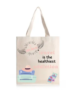 I Believe in Healthy Addictions Daily Thaila -  Canvas Reusable Bags