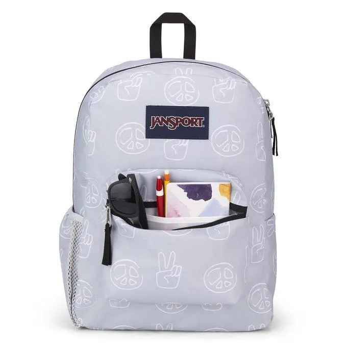 JANSPORT PALE BLUE PEACE BACKPACK FOR GIRLS