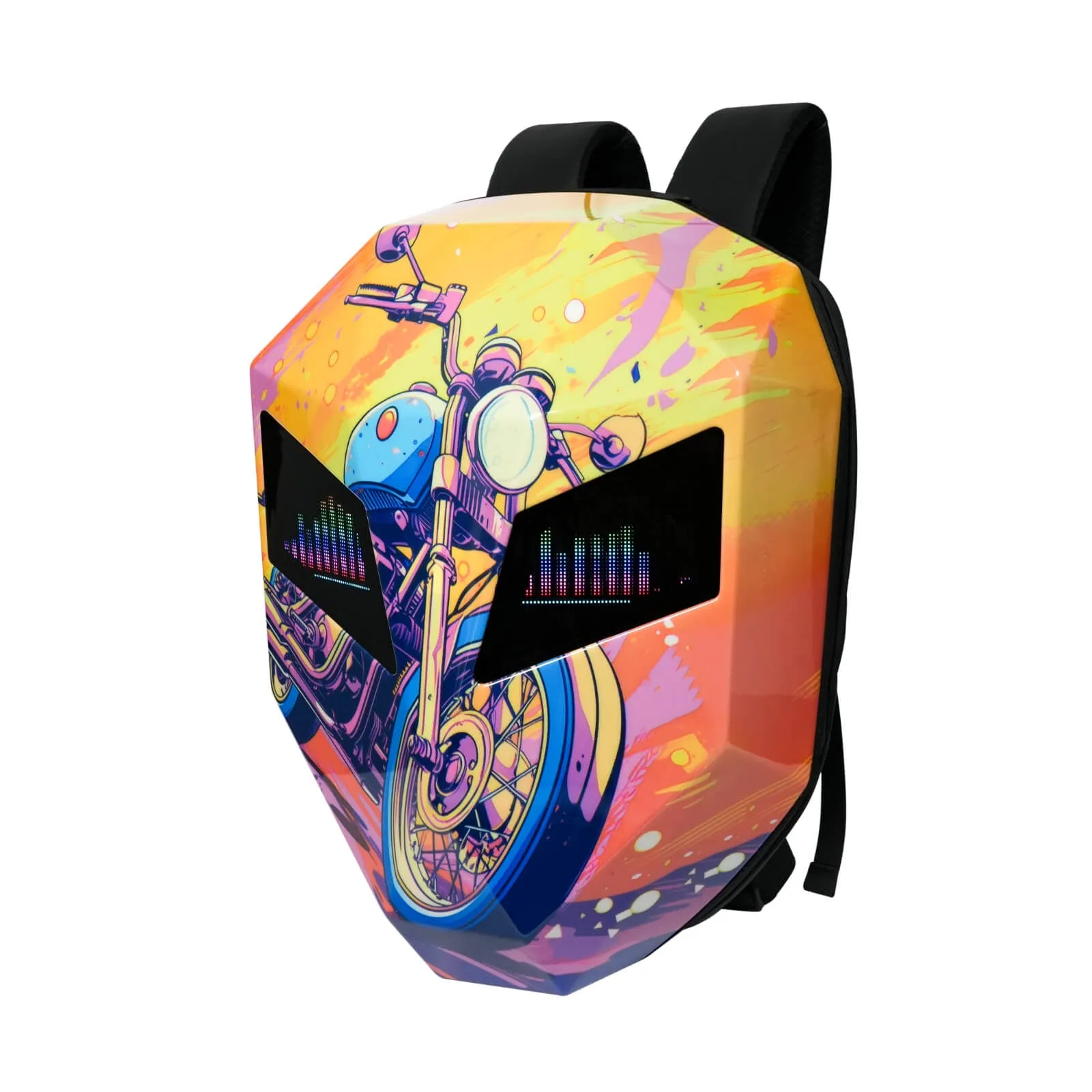 Knight LED Motorcycle Backpack - Flame Design