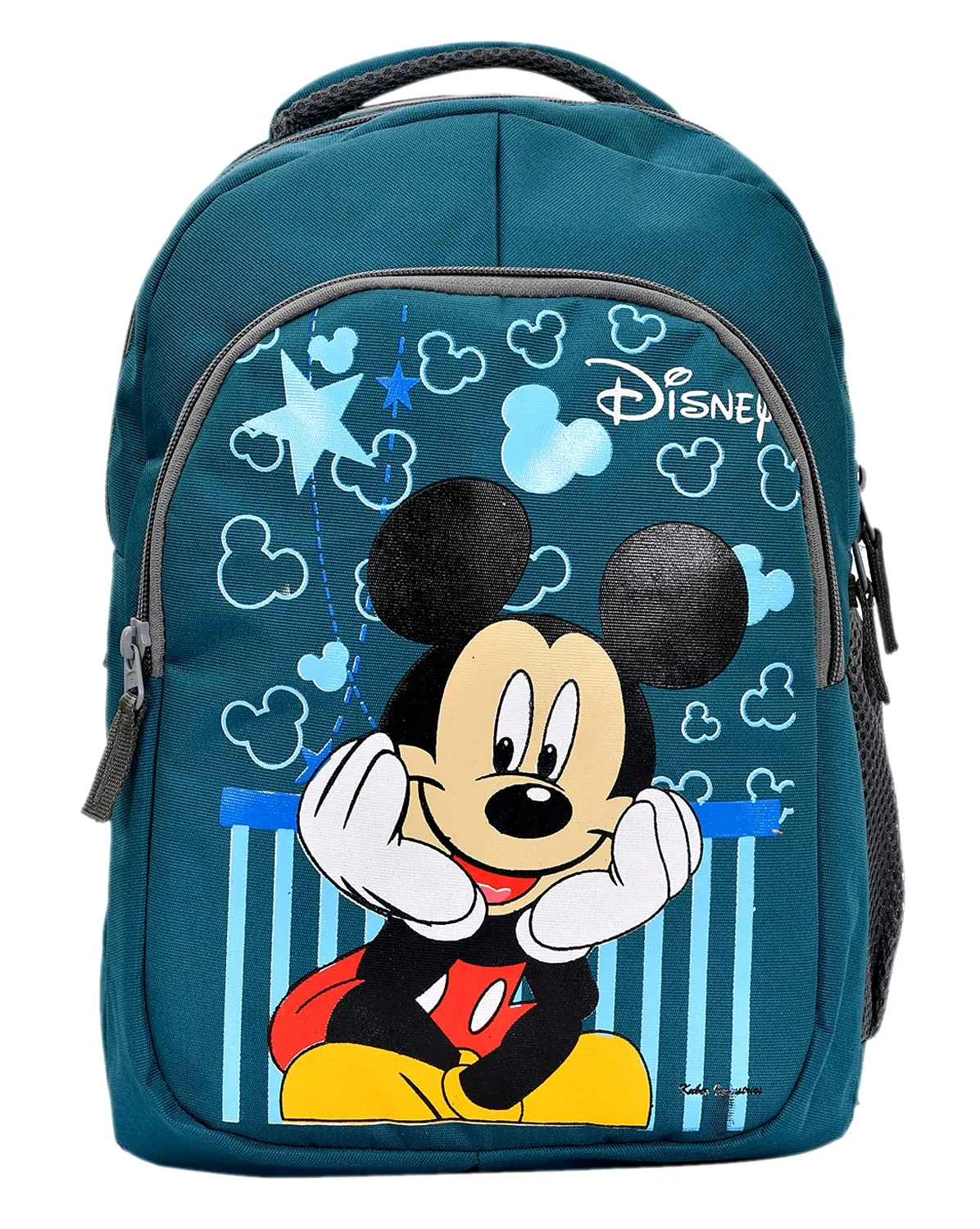 Kuber Industries Disney Mickey Mouse Printed Lightweight School Bookbag For Kids (Green)-HS_38_KUBMART21106, Pack of 1