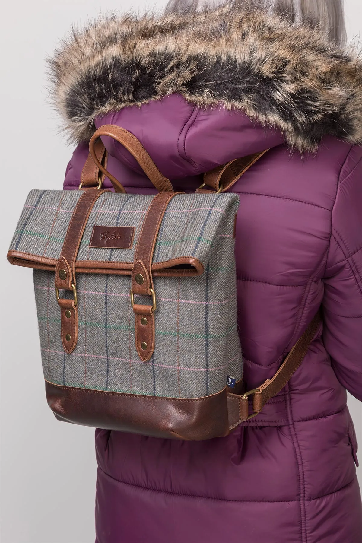 Ladies Tweed Backpack - Annabel