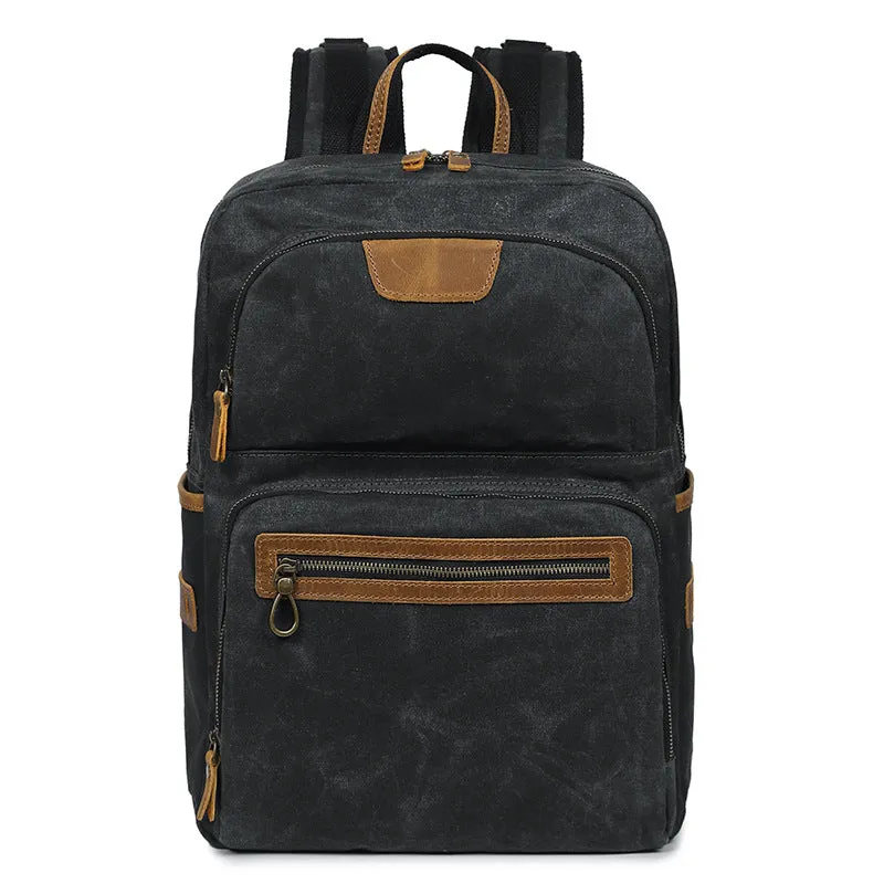 Men's Shoulder Retro Canvas Casual Travel Backpack