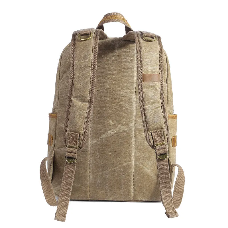 Men's Shoulder Retro Canvas Casual Travel Backpack