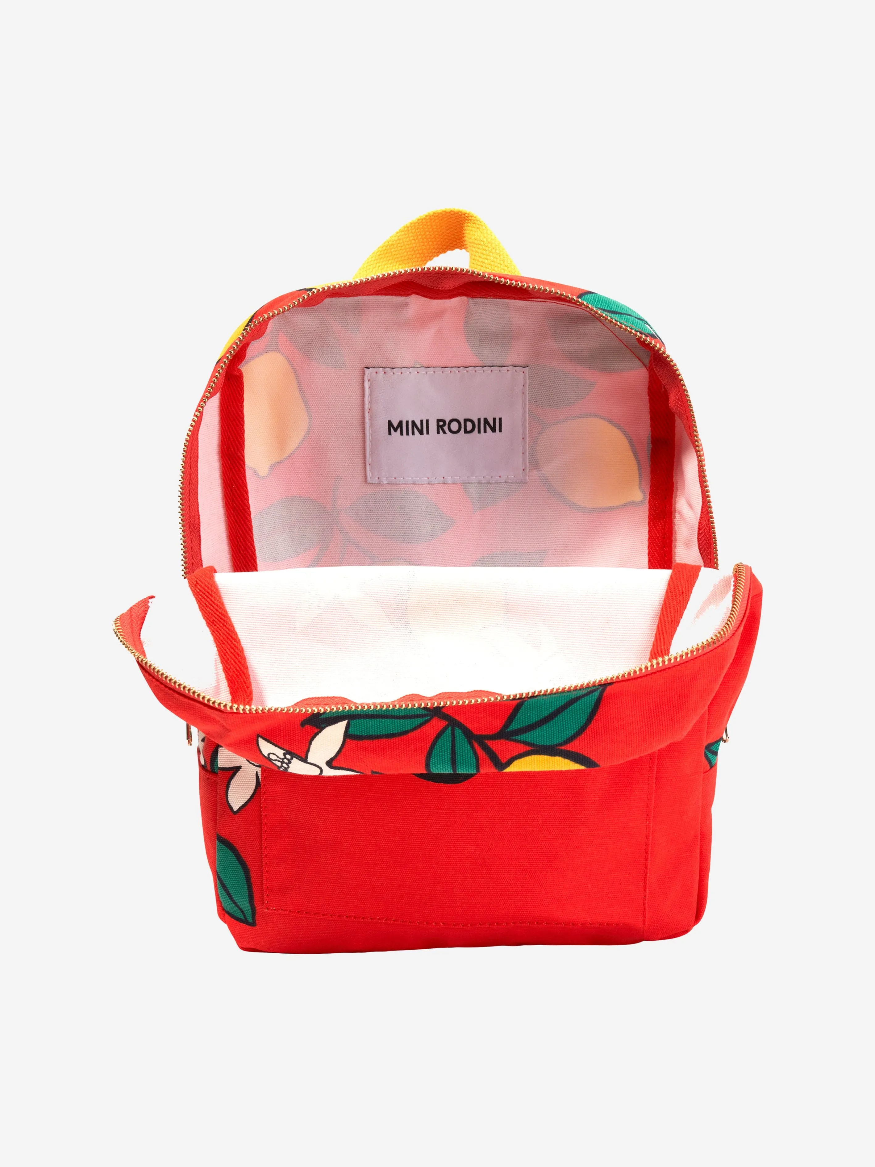 Mini Rodini Girls Lemons Backpack in Red