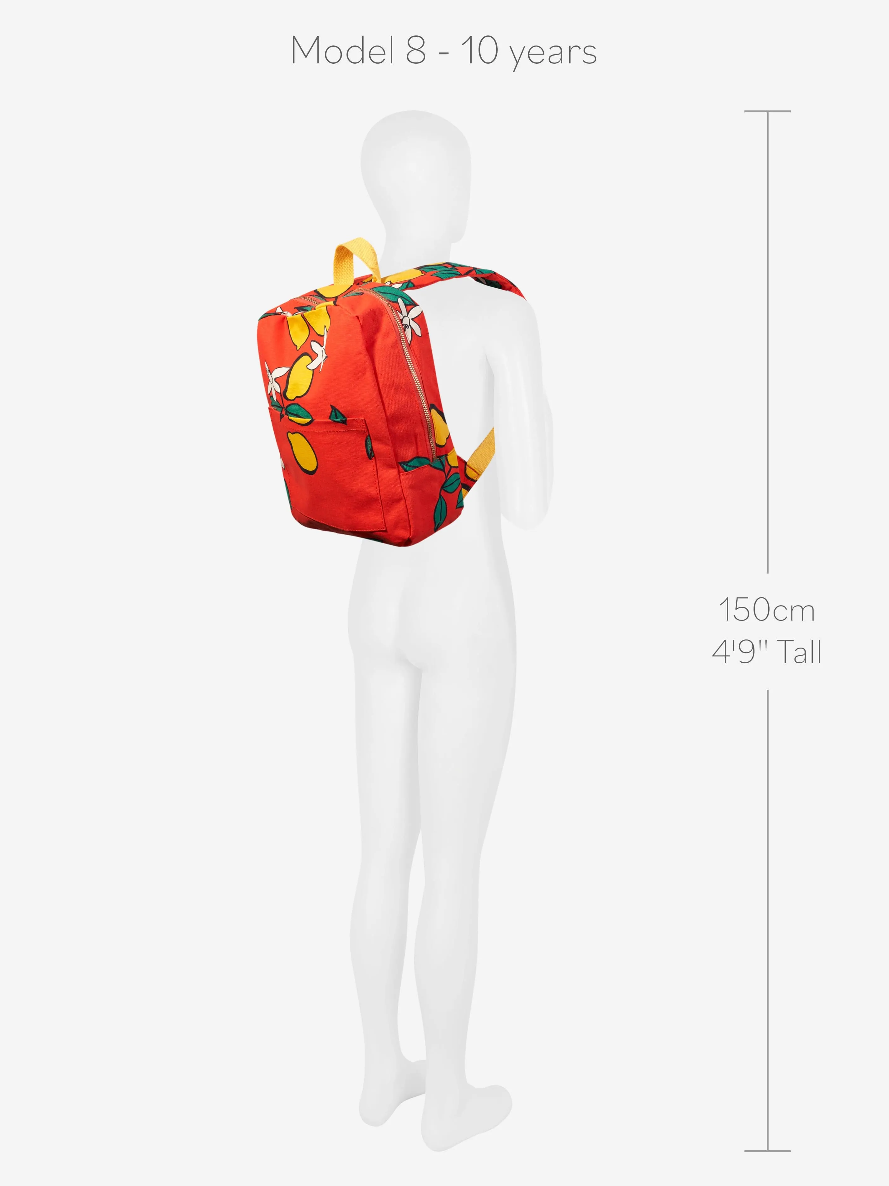 Mini Rodini Girls Lemons Backpack in Red