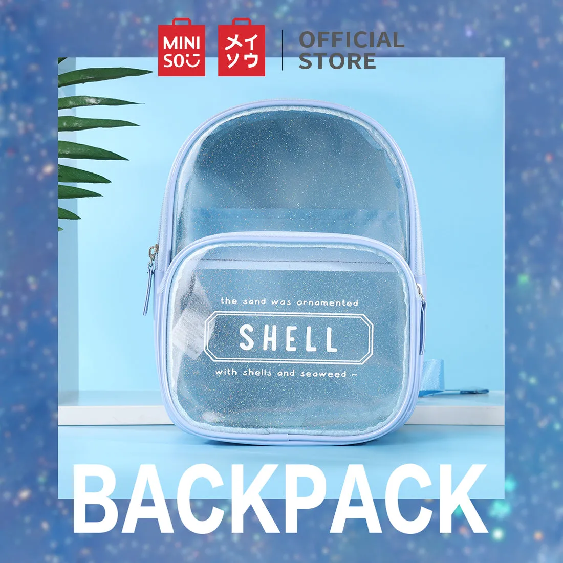 MINISO Cute Transparent Backpack