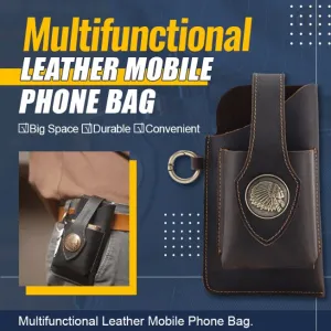 Multifunctional Leather Mobile Phone Bag