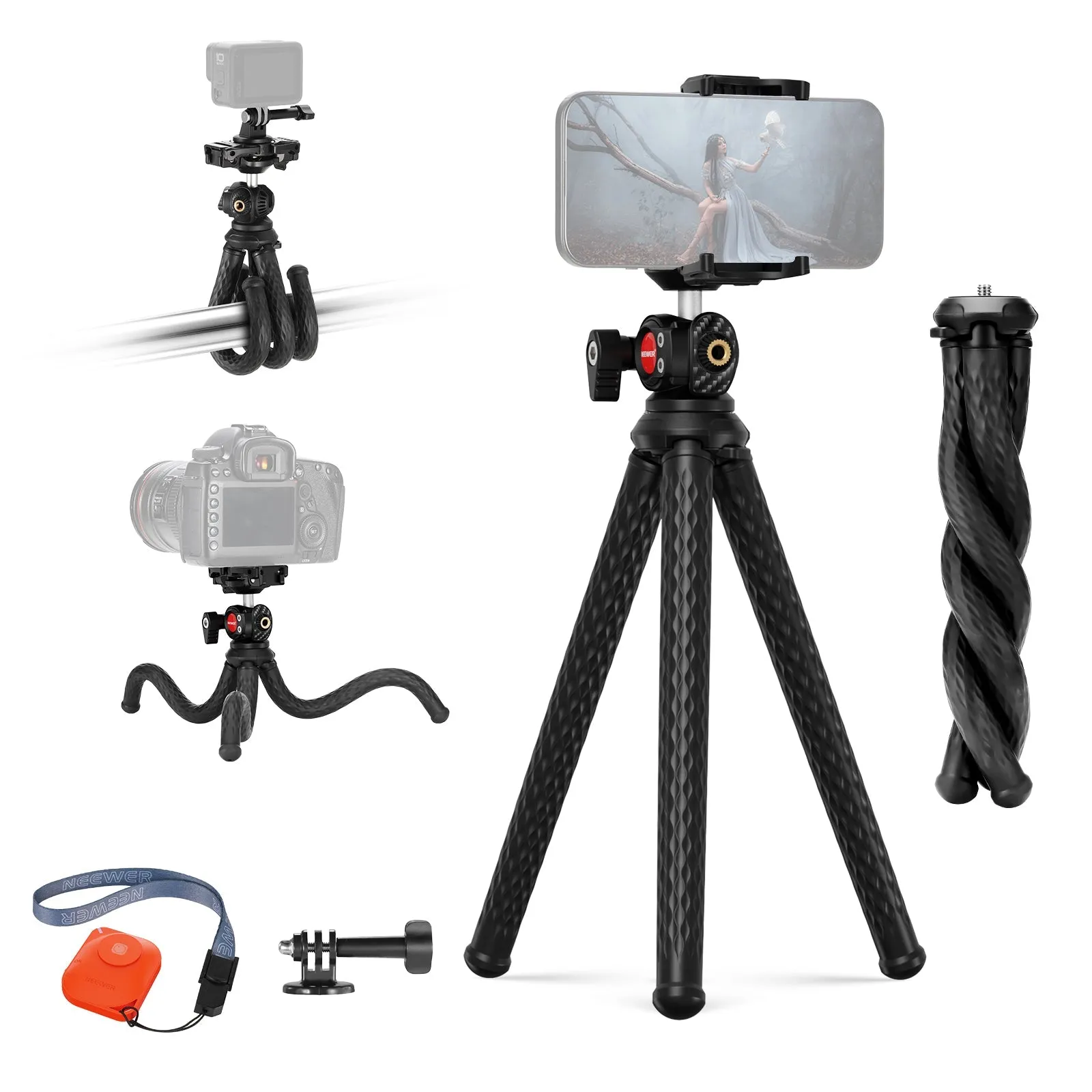 NEEWER TP34 Flexible Tripod with Remote