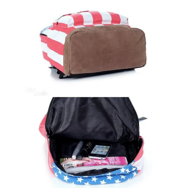 Olympic Games American US UK Flag Star-Spangled Banner Backpack Shool Bag Student bag