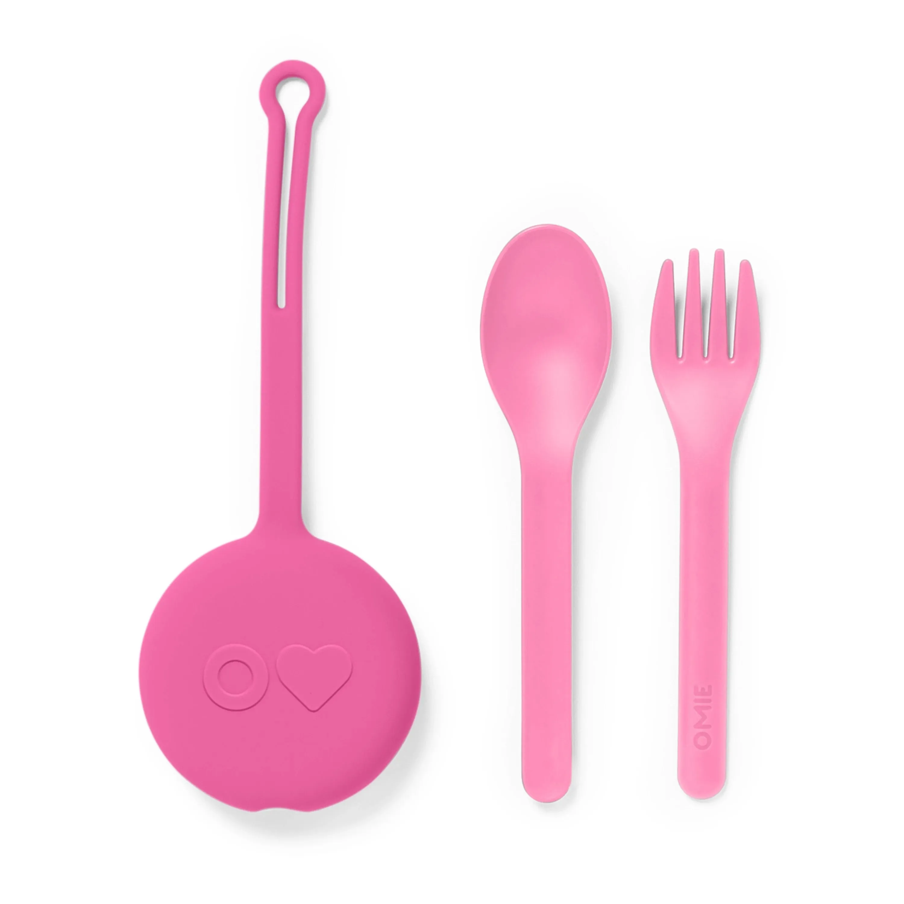 OmieBox Cutlery Pod Set -  BUBBLE PINK