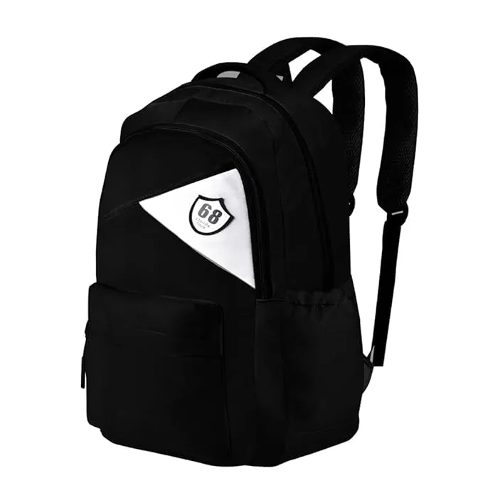 OPTIMA Clouds love Backpack for Girls & Boys ,Cute, Colourful bags, Water Resistant and Lightweight.(Black ) Combo