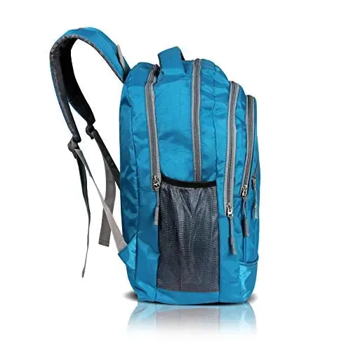 Optima Water Resistant Polyester Fits 13 Inch Laptop and Notebook Blue Backpack