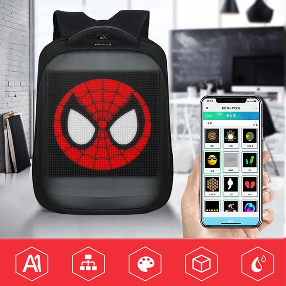 PixelBag - Smart LED Screen Display Backpack