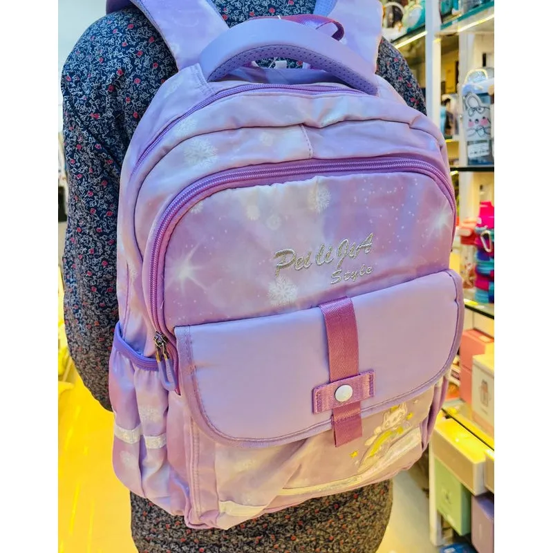 Premium Quality Large Capacity Rainbow Print Backpack - Assorted Colours