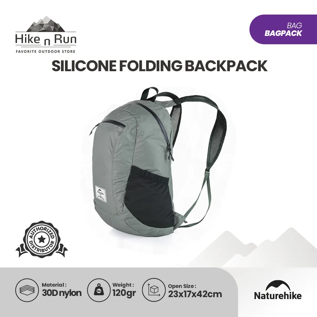 Ransel Lipat Naturehike Silicone folding Backpack NH17A012-B