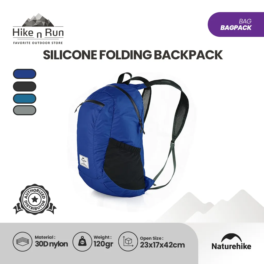 Ransel Lipat Naturehike Silicone folding Backpack NH17A012-B