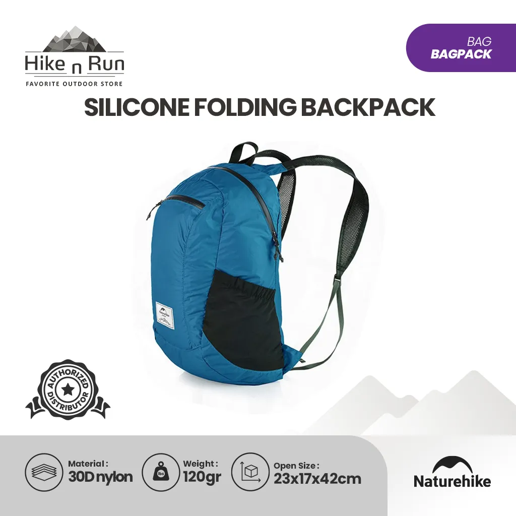 Ransel Lipat Naturehike Silicone folding Backpack NH17A012-B