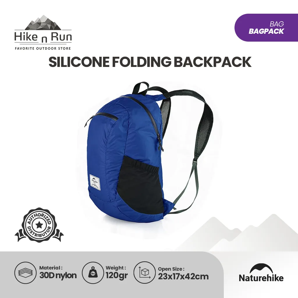 Ransel Lipat Naturehike Silicone folding Backpack NH17A012-B