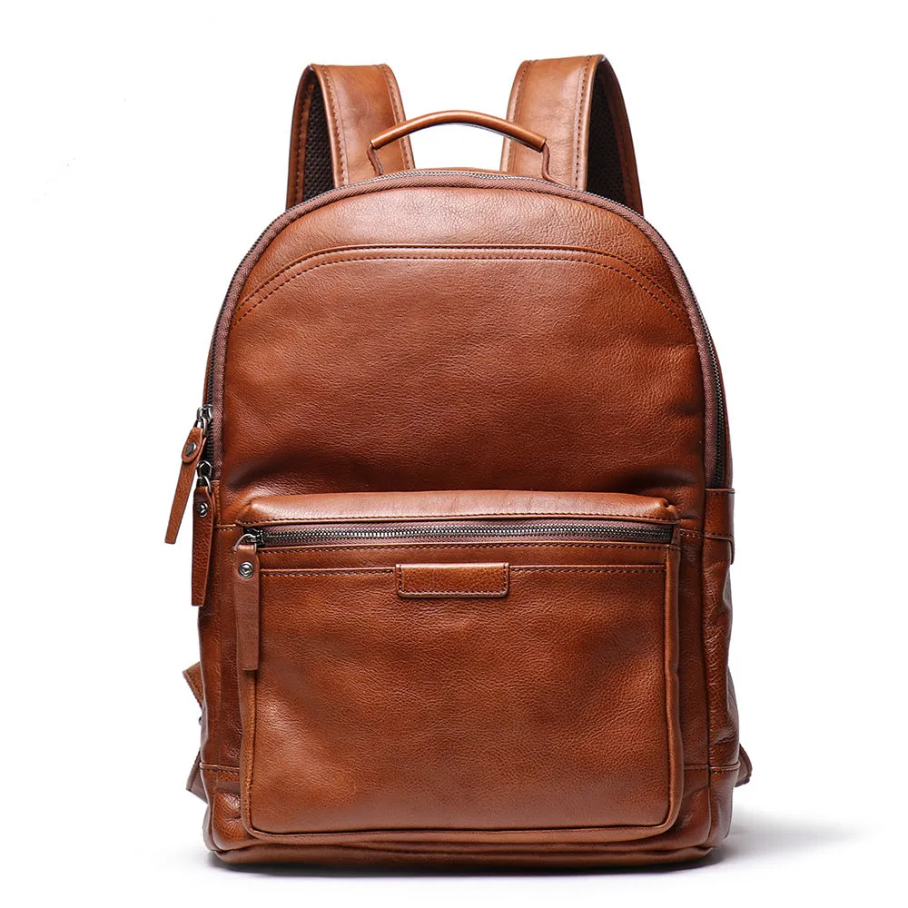 Retro Handmade Leather Large Storage Backpack L88120