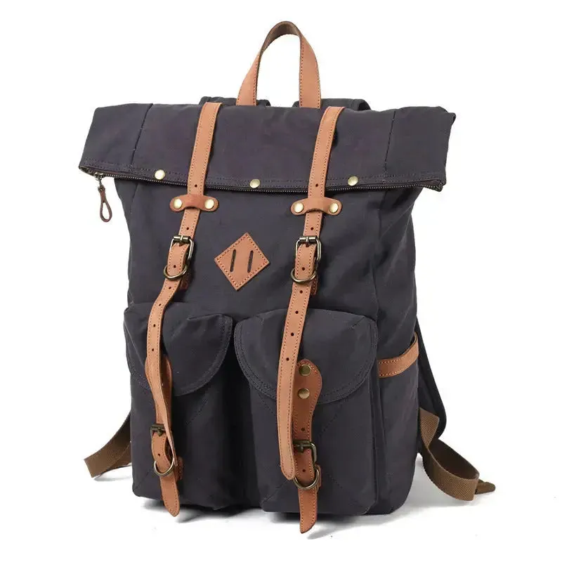 Retro Waterproof Canvas Backpack